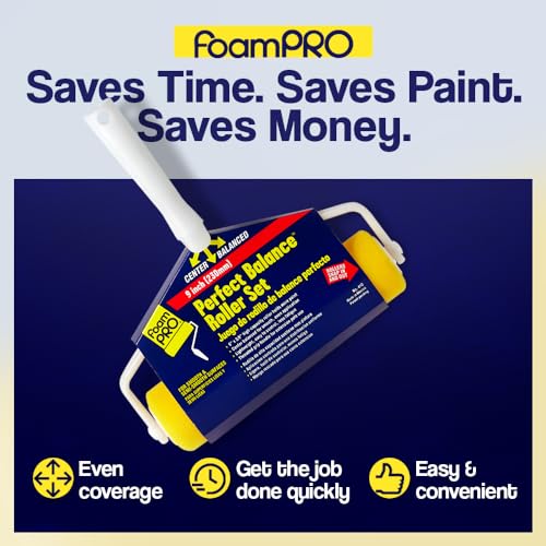 FoamPRO 410 Perfect Balance Roller Set (Frame & 9" x 3/8" Roller), 9"