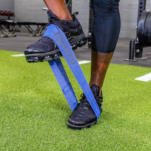 Serious Steel Fitness Fabric Mini Loop Non-Slip Resistance Band Set | Warm-Up, Physical Therapy, Glute Training, Speed and Agility Exercise Bands - color: Level 4 - Heavy (Blue)