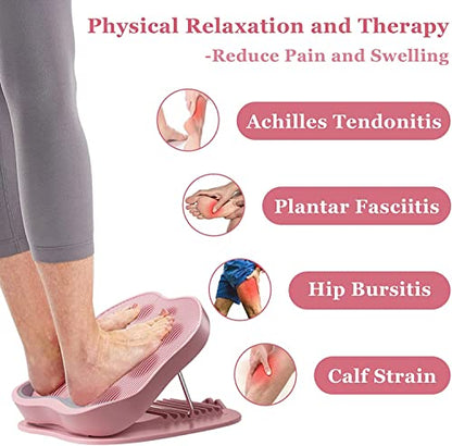 Slant Board for Calf Stretching, Calf Stretcher Adjustable Ankle Incline Board with 9 Level, Anti Slip Calf Stretch Board, Physical Therapy Equipment for Squats, Plantar Fasciitis, Calves, Hamstring