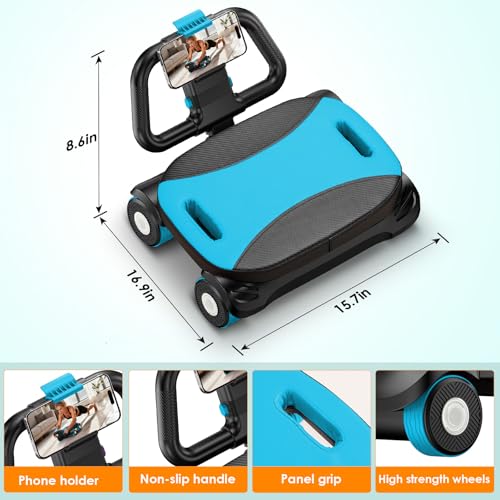FIAMERMOR 2025 AB Roller Wheel - 4 wheel elbow support abdominal wheel automatic rebound abdominal fat burning weight loss core training equipment home/gym