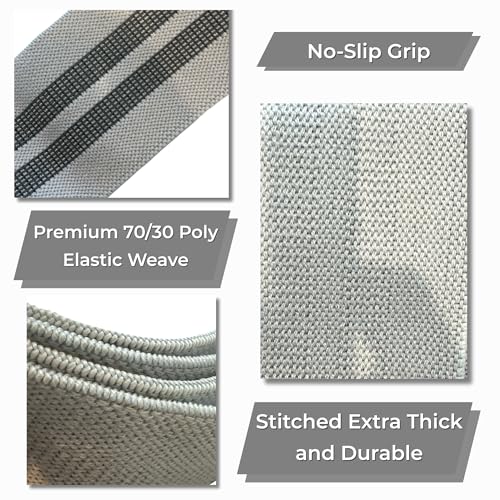 Fabric Resistance Bands for Women, Non-Slip Booty Bands and Glute Bands for Legs and Butt Workouts, Set of 3 Hip Circle Bands with Carry Bag