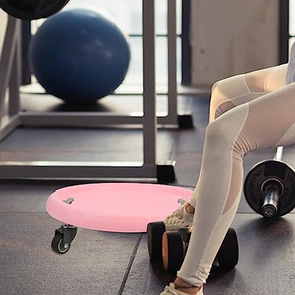 VANZACK Ab Wheel Roller Plate Four-Wheel Plate Professional Abdominal Muscle Training Wheel Plate Fitness Equipment for Gym Belly Disc Abdominal Training Roller Wheel Core Sliders