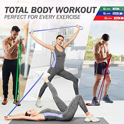 Fittest Pro by Limm Resistance Bands for Legs and Butt, Fabric Exercise Loop Bands Yoga, Pilates, Rehab, Fitness and Home Workout, Strength Bands for Booty