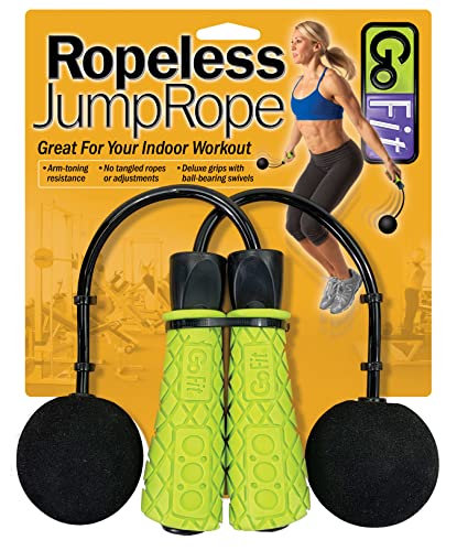 GoFit GF-RJR Ropeless Jump Rope,Green