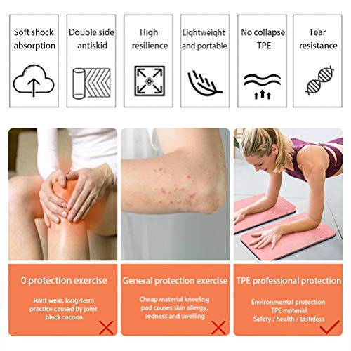 Yoga Mat with High Elasticity, Non Slip Gymnastics Mat Small Size TPE Mat with Cushioning Function for Yoga Pilates Sports Workout