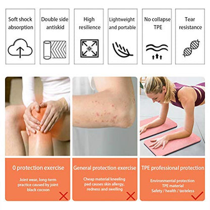 Yoga Mat with High Elasticity, Non Slip Gymnastics Mat Small Size TPE Mat with Cushioning Function for Yoga Pilates Sports Workout