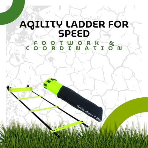 Agility Ladder for Speed, Footwork & Coordination - Adjustable, Durable & Portable Training Tool for Sports & Fitness