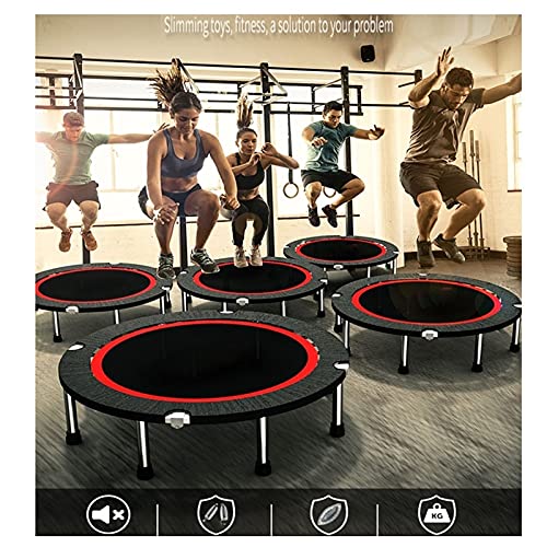 Trampoline 40in Mini Foldable Trampoline, Detachable and Adjustable Armrests, Indoor Outdoor Gym Exercise Sports Cardio Workout for Adults Children