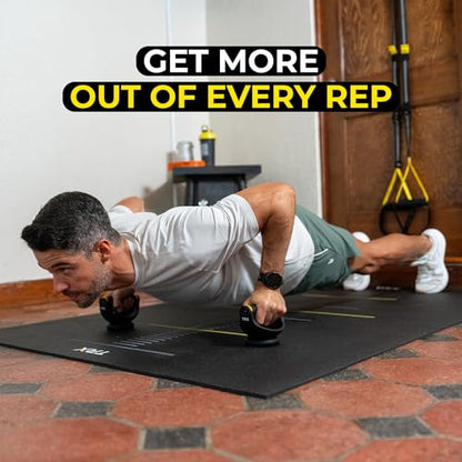TRX Push-It - Push-up Handles for Strength Training, Home Gym Workouts, Core & Upper Body Exercise Equipment, Ergonomic Push-Up Stands for Chest, Arms & Abs Training