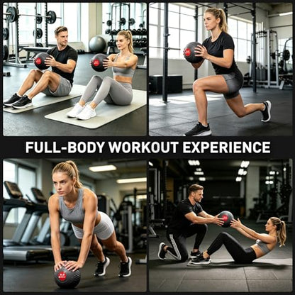 Slam Ball 8-10 lb Medicine Ball Weighted Balls for Exercise and Workout, Strength, Cardio, Cross-Training and Core Workouts
