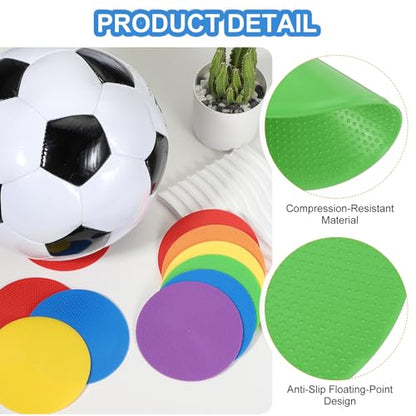 PATIKIL Spot Markers, Non-Slip Floor Dots Agility Markers Flat Field Cones Poly Dots - color: Green