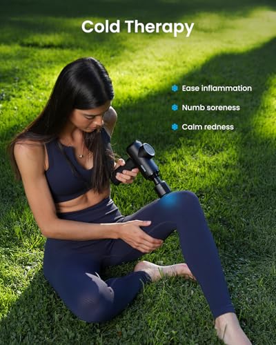 RENPHO Active Thermacool 2 Massage Gun with Heat and Cold, Fathers Day Dad Gifts [2026 Upgraded] Handheld Percussion Deep Tissue Neck Back Muscle Massager, FSA Approved Gift for Men Women Athletes HSA - color: Classic Black