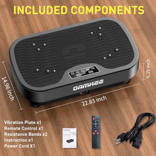 Vibrating Board Exercise Machine, 9 Modes Vibration Platform for Lymphatic Drainage, 3D Upgrade Vibrating Board for Weight Loss, Home Body Fitness Equipment (Purple)