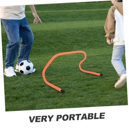 LIOOBO 4pcs Agility Hurdles 15cm Plastic Speed Training Hurdle Set for Football Soccer Agility and Sprint Drills Youth Sports Training Equipment