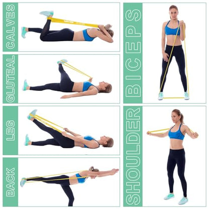 Resistance Bands for Working Out, Exercise Bands, Workout Bands, Pull Up Assistance Bands for Body Stretching Training Physical Therapy Muscle Training for Men & Women