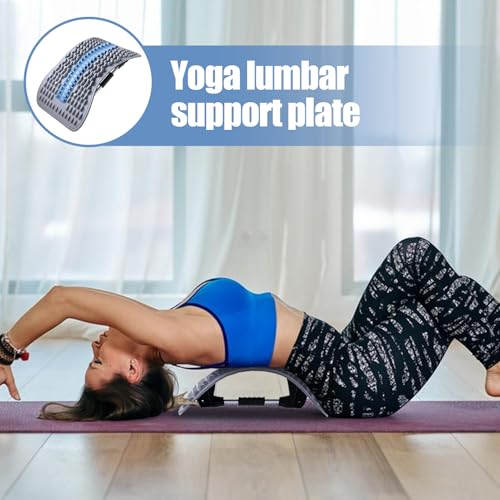 Back Stretcher - Adjustable Multi-Level Support, Ergonomic Arch Design, Muscle Relaxation Tool, Spine Alignment Device | Yoga Stretching Accessory with Pain Reliefs Function for Home, Offices Session