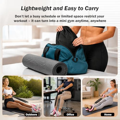Upgraded Pedal Resistance Bands with Handles, 3 Heavy Tube Adjustable Exercise Bands Set Ideal for Women and Men, Sit Up Exercise Equipment for Abdomen, Waist, Arm, Core/ABS, Leg, Physical Therapy