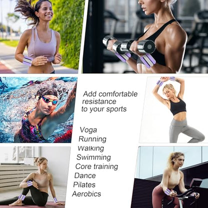Ankle and Wrist Weights for Women, Adjustable Weights Set of 2 (1Lb Each), for Walking, Yoga, Dance, Gym