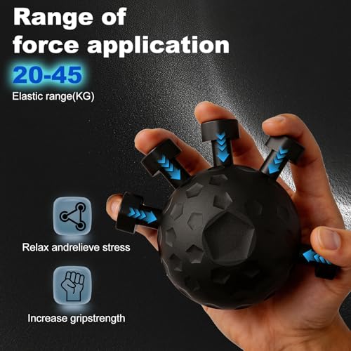 Finger Grip Strengthener, 2026 New Hand Forearm Ball Strengthener Wrist Strengthening Guitar Finger Gripper Strength Trainer,Adjustable Hand Muscle Strength Trainer for Grip Strength and Grip Training