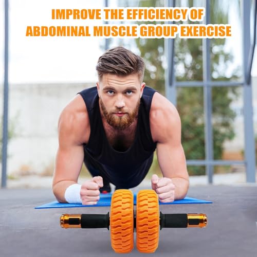Abdominal Wheel Ab Roller | 6 Inch Strength Training Home Gym Exercise Wheels,Portable Strength Training Workout Equipment for Men Women Beginner Fitness Indoor Outdoor