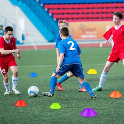 60 Pack Mini Soccer Cones–Mini Disc Cones for Agility Training,Soccer,Football,Sports Drills,Field Markers,Cones Sports Equipment,Portable Stackable Mini Cones with Carry Bag