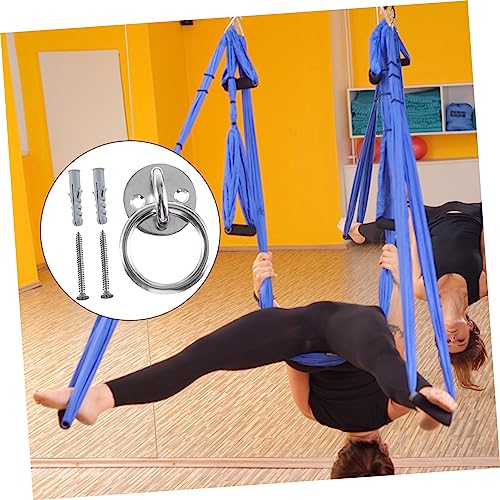 Happyyami Wall Mount Suspension Bracket Fixed Disk for Suspension Trainers Gymnastic Rings and Yoga Swings Easy