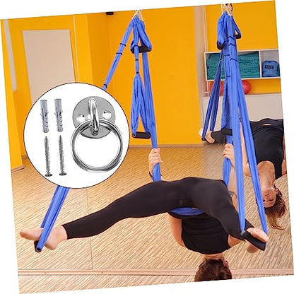 Happyyami Wall Mount Suspension Bracket Fixed Disk for Suspension Trainers Gymnastic Rings and Yoga Swings Easy