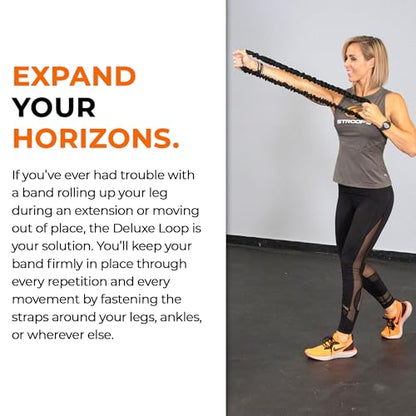 Deluxe Loop Slastix Resistance Bands for Professional Athletes and Beginners | Superior Exercise Bands for Strength Training, Full Body Workouts, and Home Gym Fitness