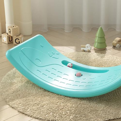 Kids Wobble Board, Plastic Wobble Board Balance Trainer Board Curvy Rocker Board for Yoga and Exercise, 50kg / 110.2lb Capacity