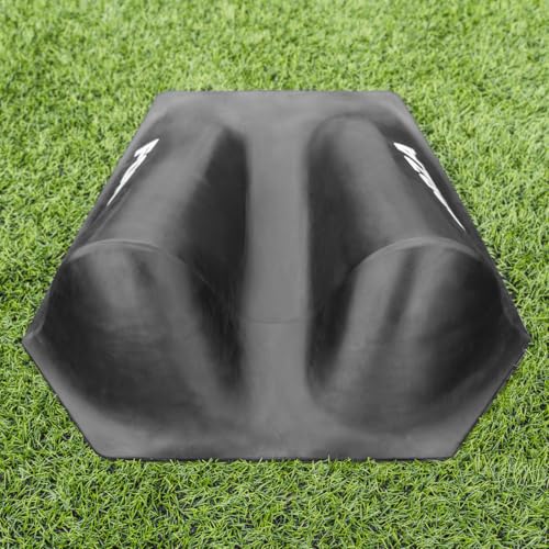 FORZA Goalkeeper Training Deflection Ramp | Durable Rubber Ball Deflector for Soccer- Ideal for GK Reactions, Reflex Training, and Shot Stopping Practice - Two Styles for Varied Training - style: Wave