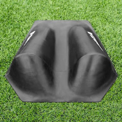 FORZA Goalkeeper Training Deflection Ramp | Durable Rubber Ball Deflector for Soccer- Ideal for GK Reactions, Reflex Training, and Shot Stopping Practice - Two Styles for Varied Training - style: Wave