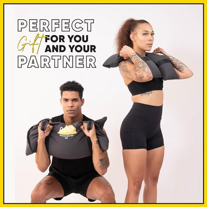 Sandbags for Working Out (Unfilled) - Enhance Your Fitness with Our Workout Sandbag, Versatile & Durable Sand Bags for Weight Training | 10-50 lbs Sand Bag for Exercise – Dark Gray - Guide Included