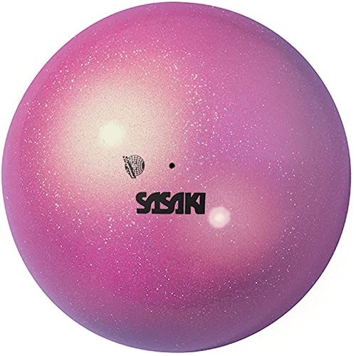 Sasaki M-207AU-F Rhythmic Gymnastics Hand Gear, Ball, International Federation Certified, Japan Association Certified, Aurora Ball, Diameter 7.3 Inches (18.5 cm) - color: FRRO (French Rose)