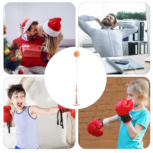 Boxing Reflex Ball Punching Bag Stand Reflex Trainer Hand-Eye Coordination - size: 135cm