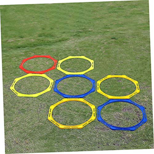 Agility Rings 4 Pack Pp Material Hexagon Training Rings for Soccer Hurdles Basketball