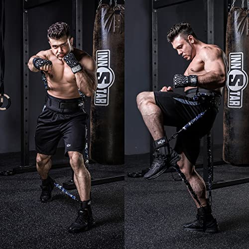 INNSTAR Vertical Jump Trainer for Volleyball Basketball Home Gym, Jump Machine Resistance Bands, Easy to Carry, Adjustable Jump Training Equipment