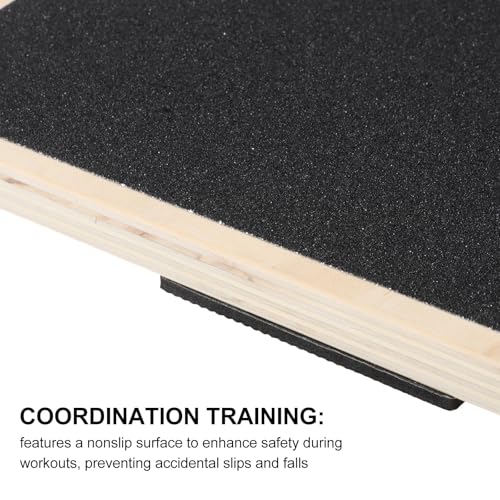 Balacoo Solid Board for Adults, Non-slip Rectangular Fitness Trainer, Small Size Balance Exercise Equipment for Coordination and Workout