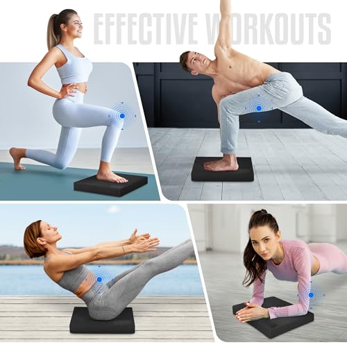 Yes4All Balance Pad, Nonslip TPE Foam Balance Pad with Upgraded Sizes - L, XL, XXL Balance Mat for Fitness, Yoga & Stability Training - Multicolor Options