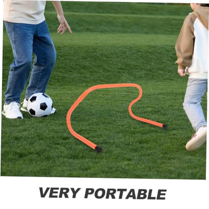 Zerodeko 4pcs Plastic Training Hurdles 15cm Agility Speed Hurdles for Football Soccer Track Running Drills Sports Training Equipment
