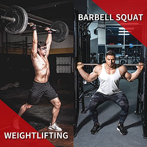 Adjustable Squat Rack Stand with Barbell Rack, Weight Plate Holder, J Hooks,Dip Bar Station for Bench Press Strength Training Max Load 550LBS Suitable