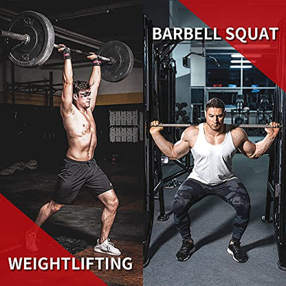 Adjustable Squat Rack Stand with Barbell Rack, Weight Plate Holder, J Hooks,Dip Bar Station for Bench Press Strength Training Max Load 550LBS Suitable