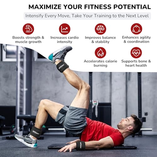 Ankle Weights for Women Men (1/2/3/4/6/8/10 lbs Pair), Wrist Weights Set Arm Leg Weights Weighted Hand Weight Wristbands for Yoga, Pilates, Running, Aerobics, Physical Therapy, Gym Fitness Workout - size: 1 lb Pair (0.5 lb Each)