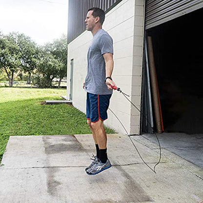 Valor Fitness Adjustable Speed Rope - Speed Jump Rope with Ball Bearings and Non-Kinking Cable – Ideal for Cross Training and Other High Intensity Workouts with Skipping Rope - style: 2.5mm Cable