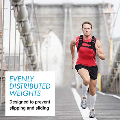 "Aduro Sport Weighted Vest Workout Equipment, 4lbs/6lbs/12lbs/20lbs/25lbs/30lbs Body Weight Vest for Men, Women, Kids" - style: 25 Pounds (11.34 KG)