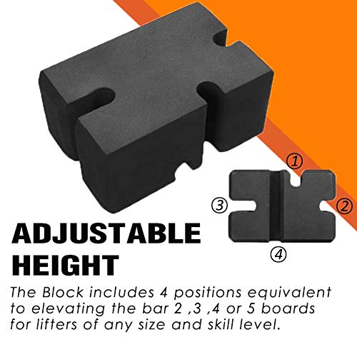 Bench Press Block Press Blocks Boards, Adjustable 2-5 Bench Board, Home Gym Workout Fitness Accessories for Increase Your Bench Press - color: Large
