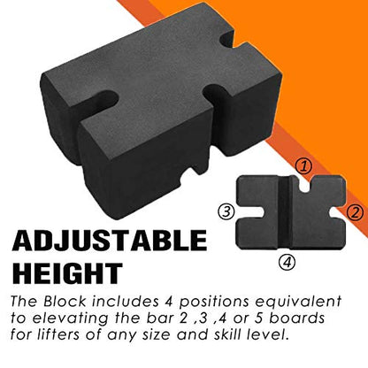 Bench Press Block Press Blocks Boards, Adjustable 2-5 Bench Board, Home Gym Workout Fitness Accessories for Increase Your Bench Press - color: Large