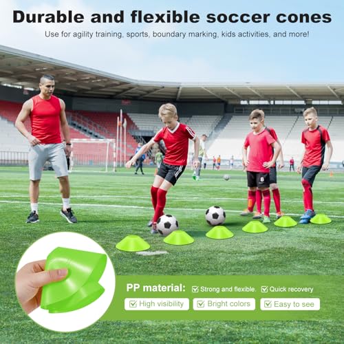 6x4 FT Kids Soccer Goals for Backyard - 2 Pack Soccer Nets, Portable Pop Up Goal Set with Training Mat, Cones, Target & Ball - Soccer Training Equipment Gift for Boys/Girls Ages 3-12