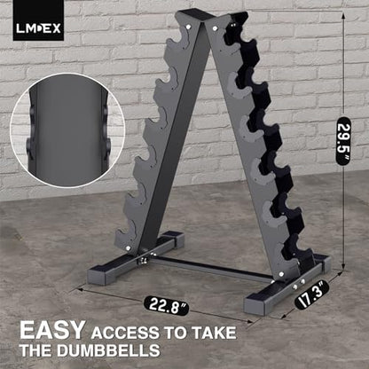 Dumbbell Rack Compact Weight Rack for Dumbbell, Kettlebell, Barbell, Heavy Duty Weight Storage Organizer