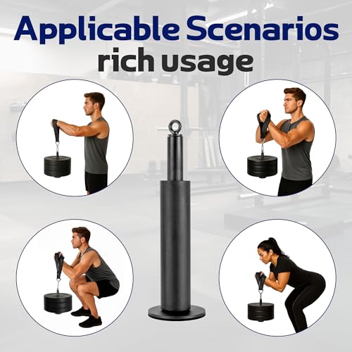 Arm Wrestling & Grip Strength Trainer with Loading Pin – Heavy Duty Wrist Forearm Exerciser, Compatible with 1” & 2” Barbell Plates, Multi-Scenario Workout Equipment for Hand Finger Grip Strengthening
