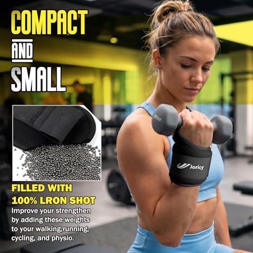 Wrist Weights with Thumb Loops Lock for Women Men 1 Pair 2 3 4 5 6 LBS Arm Weight Ankle Weights Weighted Gloves for Running Walking Jogging Physical Therapy Home Gym Fitness Workout Cardio Exercises
